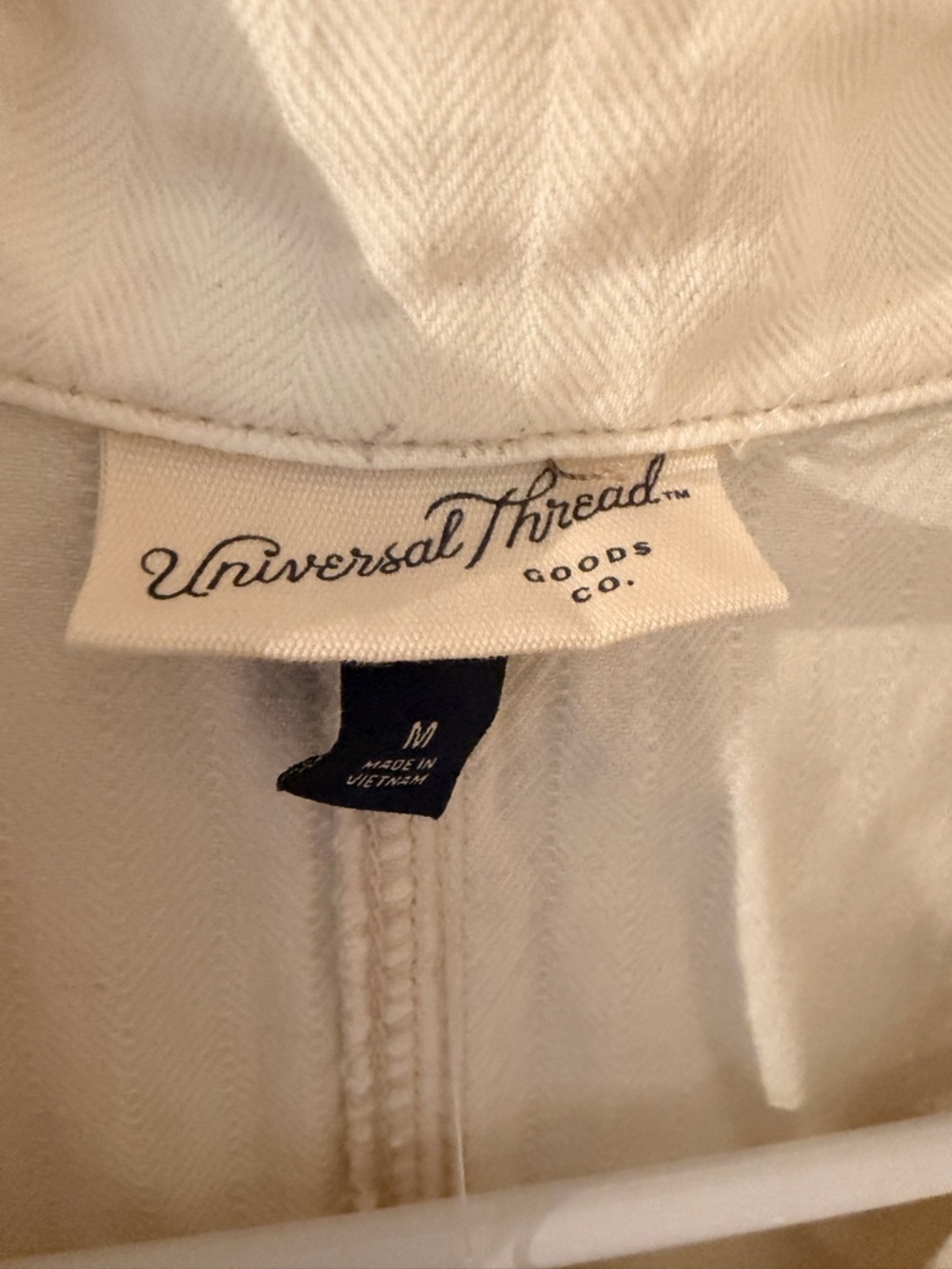 Universal Thread Cream Button-Front Mini Shirt Dress - Picture 5 of 7